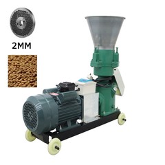 2mm Animal Feed Pellet Mill Machine Poultry Livestock 200kg/h 3 Rollers 220V