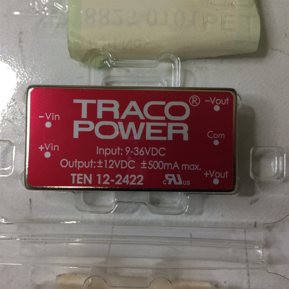 TEN12-2422 TRACO DC DC CONVERTER +/-12V 12W 1 UNIT