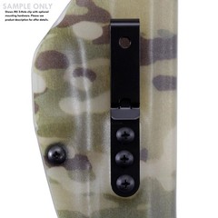 HolsterSmith Universal Metal Belt Clip for Holster Making – (Model 5) – (3-Ho