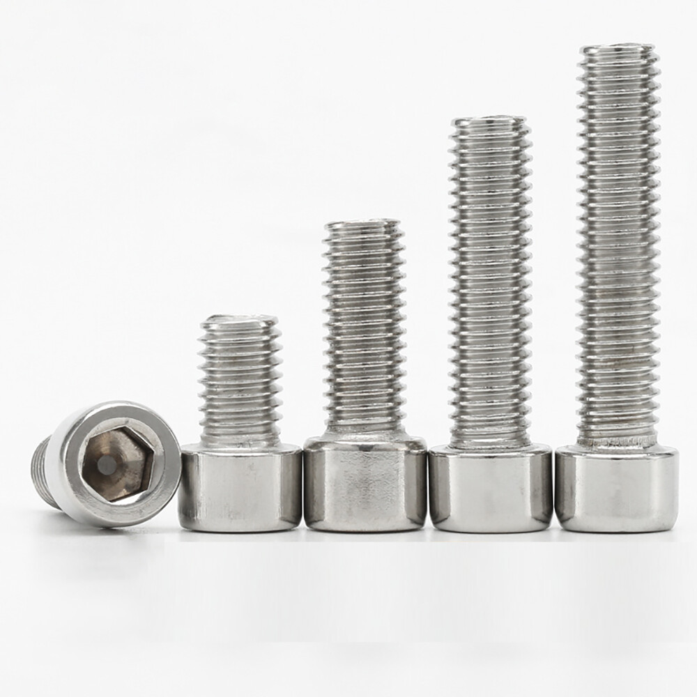 201 Stainless Steel Socket Cap Head Screws M3 M4 M5 M6 M8 All Sizes Allen Bolts