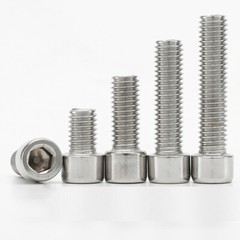 201 Stainless Steel Socket Cap Head Screws M3 M4 M5 M6 M8 All Sizes Allen Bolts