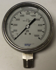 4 inch Face SS Liquid W/ 1/2 NPT Bottom Mount 10000# Wika