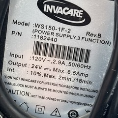 Invacare WS150-1F-2 Power Supply 24V 6.5A Medical Equipment Charger NEW