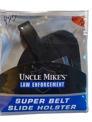 Uncle Mike’s Law Enforcement Super Belt Slide Holster R/L Hand Size 2 #8602-0