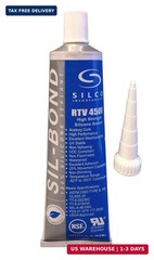 Silicone RTV 4500 Food Contact Safe High Strength Silicone Sealant, Clear (2.8 F