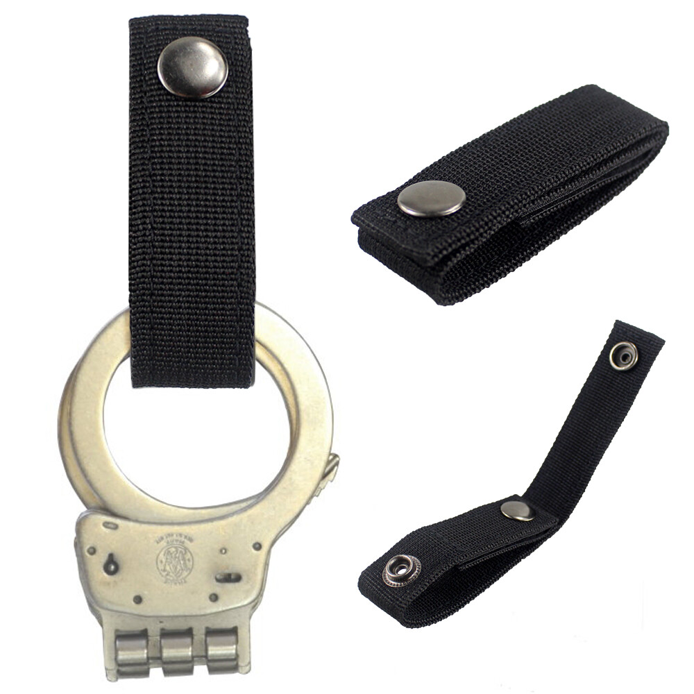 Tactical Gears Duty Belt Molle Strong Snap Fastener Handcuff Strap Holder
