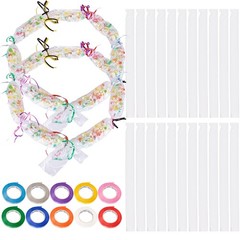 110 PCS Graduation Candy Lei Making Kit Tubing Bags 10 Rolls Ribbon Wreaths