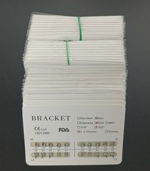100Packs Dental Orthodontic Metal Brackets Mini Roth 022 345 hooks Mesh Base