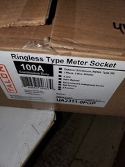 Siemens UA2311-0PGP 2-Gang meter base 200 Amp OH/UG 100 Amp socket