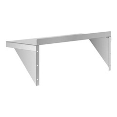 12″W x 30″L Stainless Steel Commercial Kitchen Overshelf Solid Wall Mount Shelf