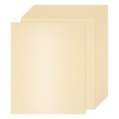 25 Pcs Shimmer Cardstock Paper, 8 x 11 Inch Light Beige Shimmer Paper Sheets