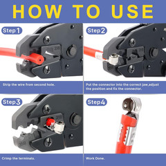 Crimping Tool for Spark Plug Ignition Wire,8.5Mm Ratchet Wire Crimper Tool,Hs-20