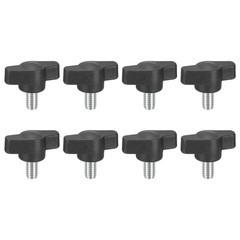 8Pcs Metric Carbon Steel Clamping Screw Knob T Shaped Thumb Screws M6 x 10mm