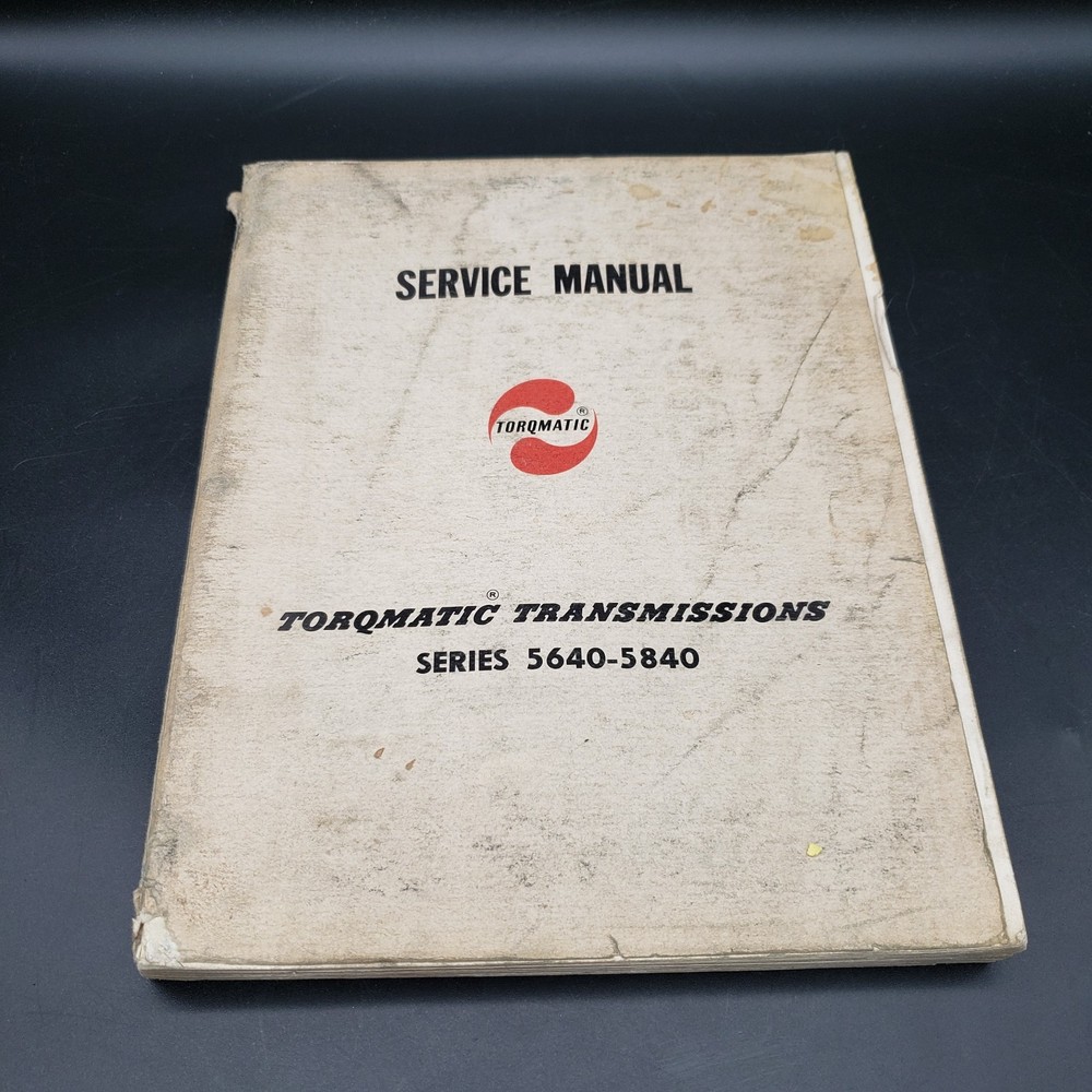 1960 Allison Torqmatic Transmission 5640 5840 Service Manual 6-Speed Supplement