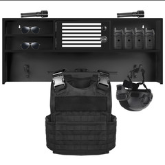 220lb Wall-mounted Police Gear Rack Stand Tactical Police, Turnout Gear for Gift
