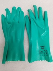 Ansell 39-122 SOL-KNIT 12″ Knit Lined Nitrile Chem Resist Gloves Size-10 12-Pack