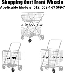Shopping Cart Front Wheels