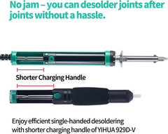YIHUA 929D-V Electric Desoldering Soldering Iron Solder Sucker Desoldering Pump