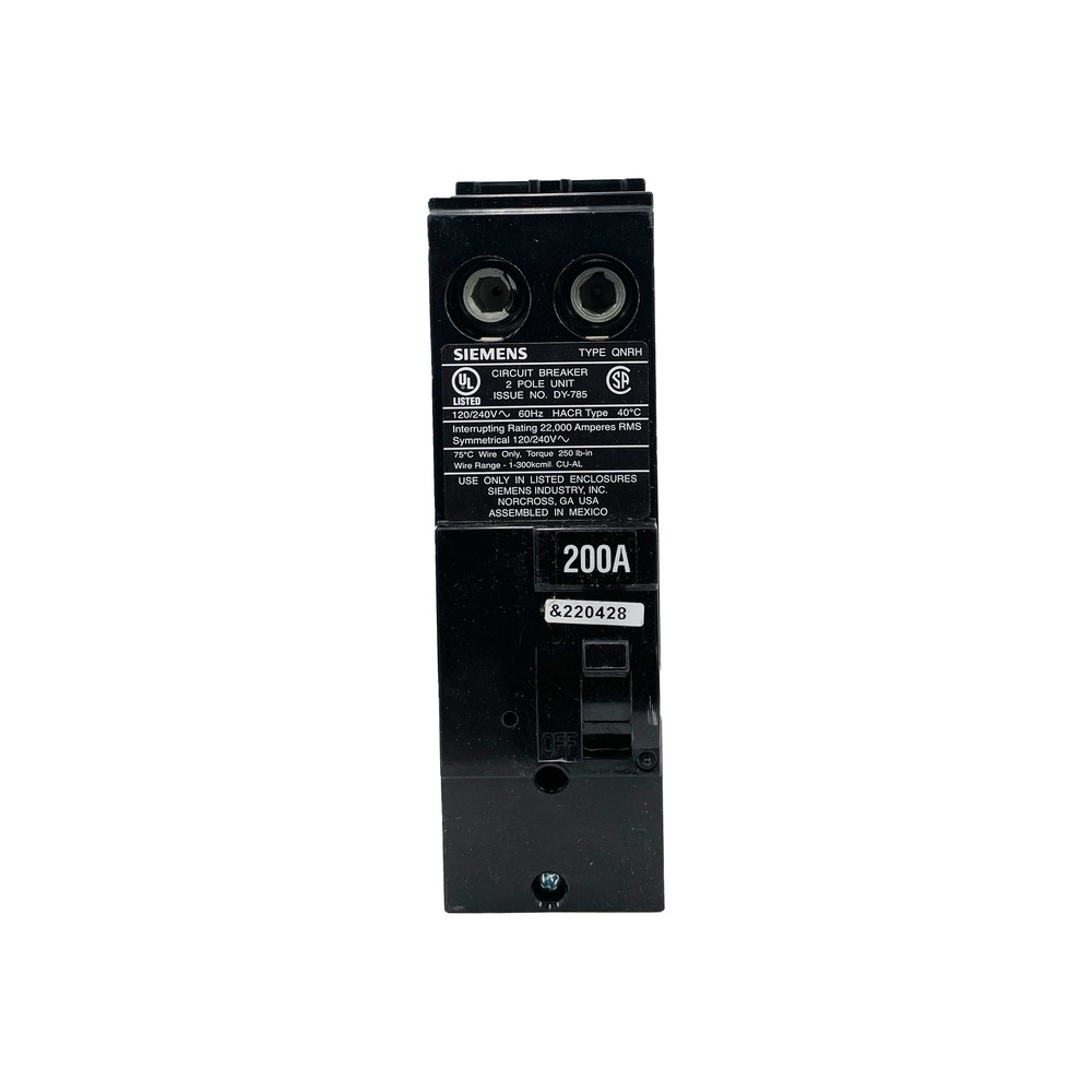 NIB – Siemens – QN2200RH – Molded Case Circuit Breaker – 200A, 1-Phase, 240V