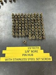 QTY 1 MONOGRAM REVELL CROWN GEAR FOR SLOT CAR AXLE 48 PITCH 19 TEETH 1/8” BORE
