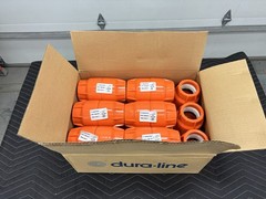 2″ Dura-Line Molded Plastic Push Lock Coupler – Orange – 20001847 **CASE OF 15**