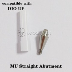 MU straight abutment 0 degree made from grade 5 Eli ti fit to DIO UF II New line