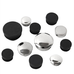Plastic/Stainless Round End Cap For Tubing Pipe Inserts Bungs Feet Blanking Plug