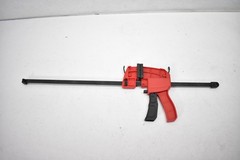 Bauer Heavy Duty Ratcheting Bar Clamp Quick Grip 24 Inch Red Black Hand Tool