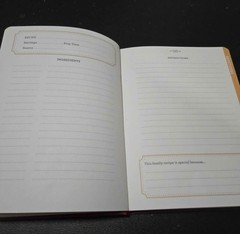 Our Family Recipes Illustrated Blank Recipe Journal Hardcover w/ Index
