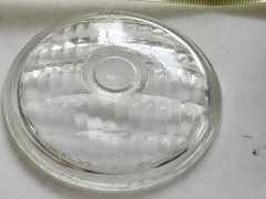 Vintage Used/NOS? Guide Sealed Tractor Lamp Clear Glass Lens 458 Top 16 4-5/8″
