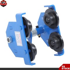 1100lbs/0.5 Ton Load Push Beam Trolley Manual Trolley 55-135mm Adjustable Blue