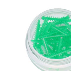 40 Pcs/Pack Dental Plastic Adaptive Wedges Green Consumables Wedges