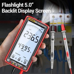 Digital Multimeter Tester Auto-Ranging TRMS 6000 Counts Voltmeter Smart Rech…
