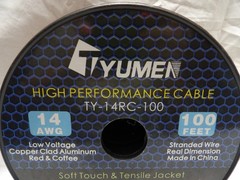 Tyumen High Performance Cable TY-14RC-100 14 AWG 100′
