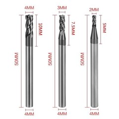 High Quality CNC End Mill Set Carbide Tungsten Steel 4 Fultes Milling Cutter