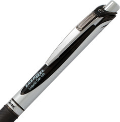 Energel RTX Retractable Liquid Gel Pen Canister, Black Ink