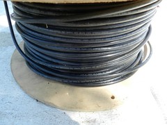 6 AWG 600 Volt THHN or THWN Stranded Copper Building Wire BLACK Per Foot