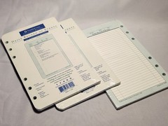 3 Packs Franklin Covey Compact 6-Hole Daily Record Events 50 Sheets 4.25 x 6.75
