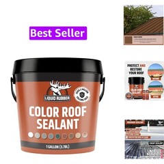 Color Roof Sealant – Flat & Metal, Medium Brown, 1 Gallon | Elastomeric Roof …