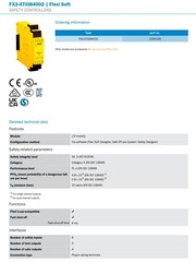 Sick FX3-XTIO84002 Safety Controller 1044125 24VDC