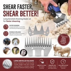 Sheep Shears Wool Clippers Universal Replacement Blades, Shearing Comb and Cu…
