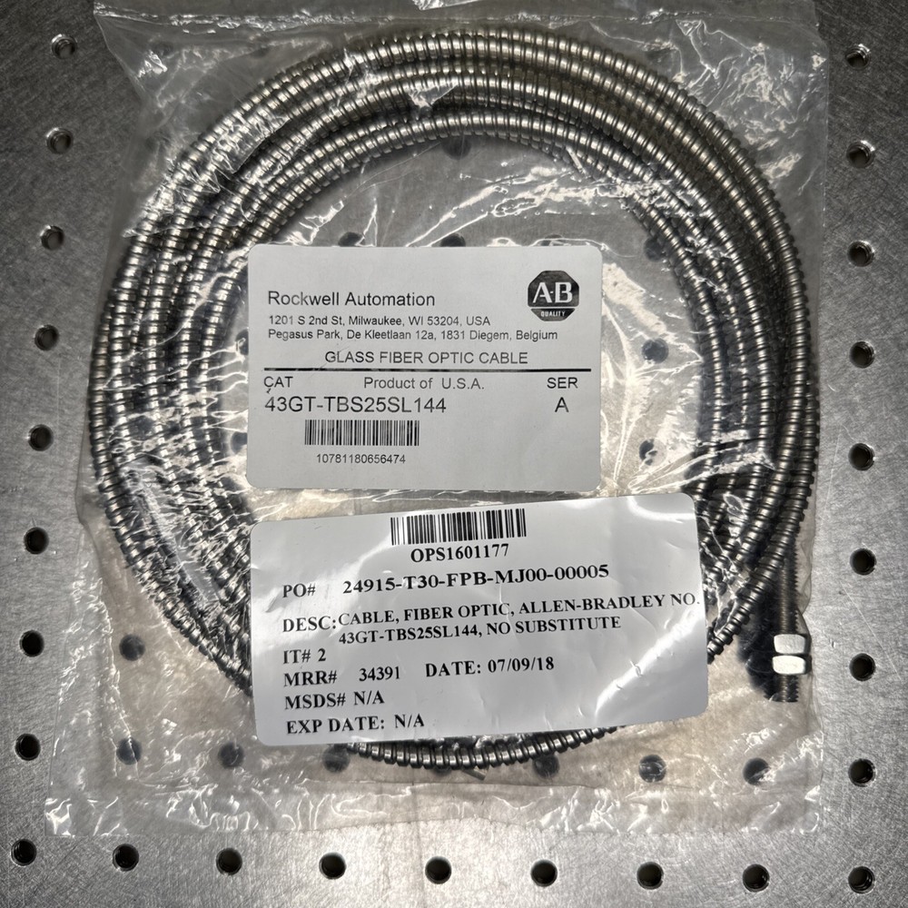 ALLEN BRADLEY 43GT-TBS25SL144 Glass Fiber Optic Cable