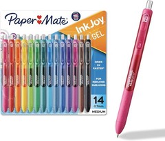 InkJoy Gel Pens, Assorted, Medium Point 0.7mm, 14 Count – Smooth Writing, Bac…