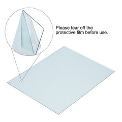 10Pack 4.3″ x 3.5″ Welding Protection Lens Transparent Right Angle Clear