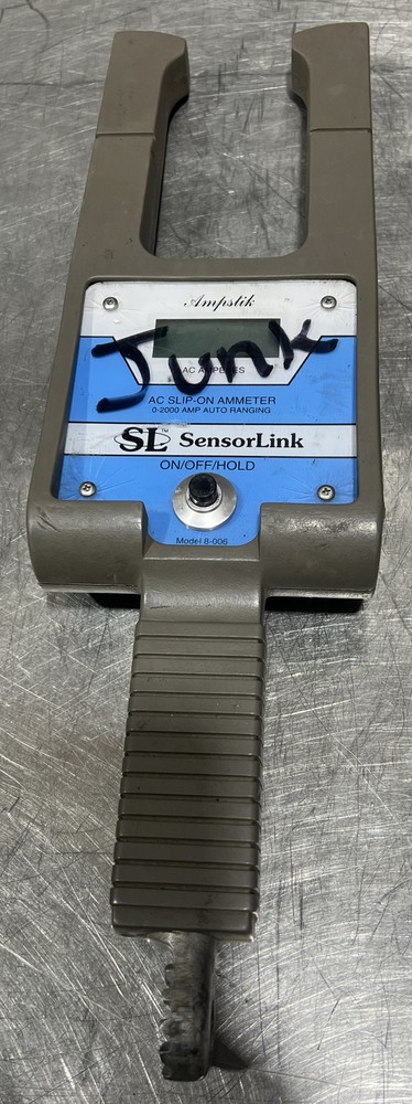 SENSORLINK AMPSTIK AC AMMETER 0-2000 AMP AUTO RANGING MODEL 8-006. For Repair. 2