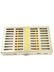 DENTAL SURGICAL AUTOCLAVE STERILIZATION CASSETTES RACKS BOX FOR 10 INSTRUMENTS