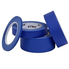 8 Pack 1/4″ inch x 60yd STIKK Blue Painters Tape 14 Day Easy Removal Trim Edge T