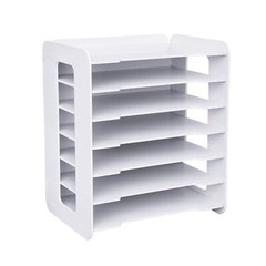 Horizontal Seven Layer File Organizer 7 Tier Tray Paper Sorter Holder Organizers