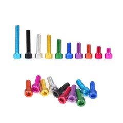 M3 M4 M5 M6 Aluminum Alloy Socket Cap Screws Allen Key Bolts 7075 Anodized Black
