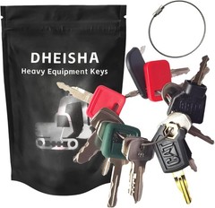 15PCS Heavy Equipment Key Set Construction Master Equipment Set